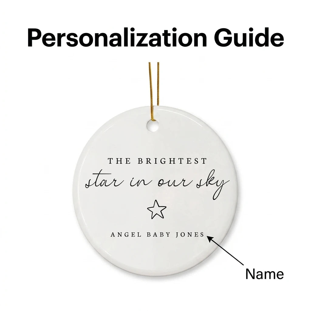 the brightest star in our sky personalized ornament guide
