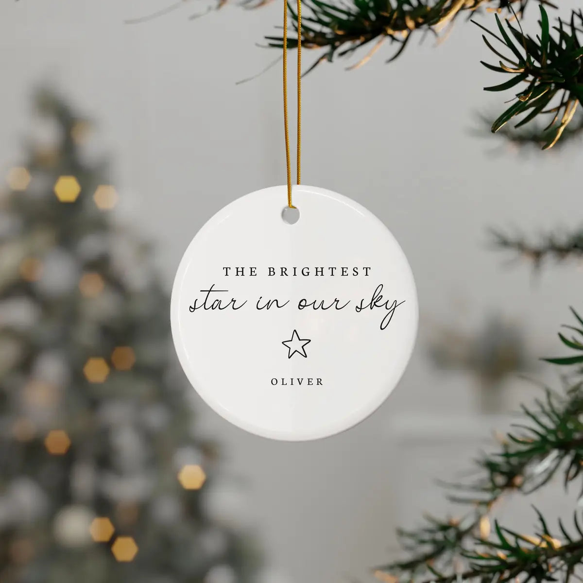 the brightest star in our sky personalized ornament lifestyle 3