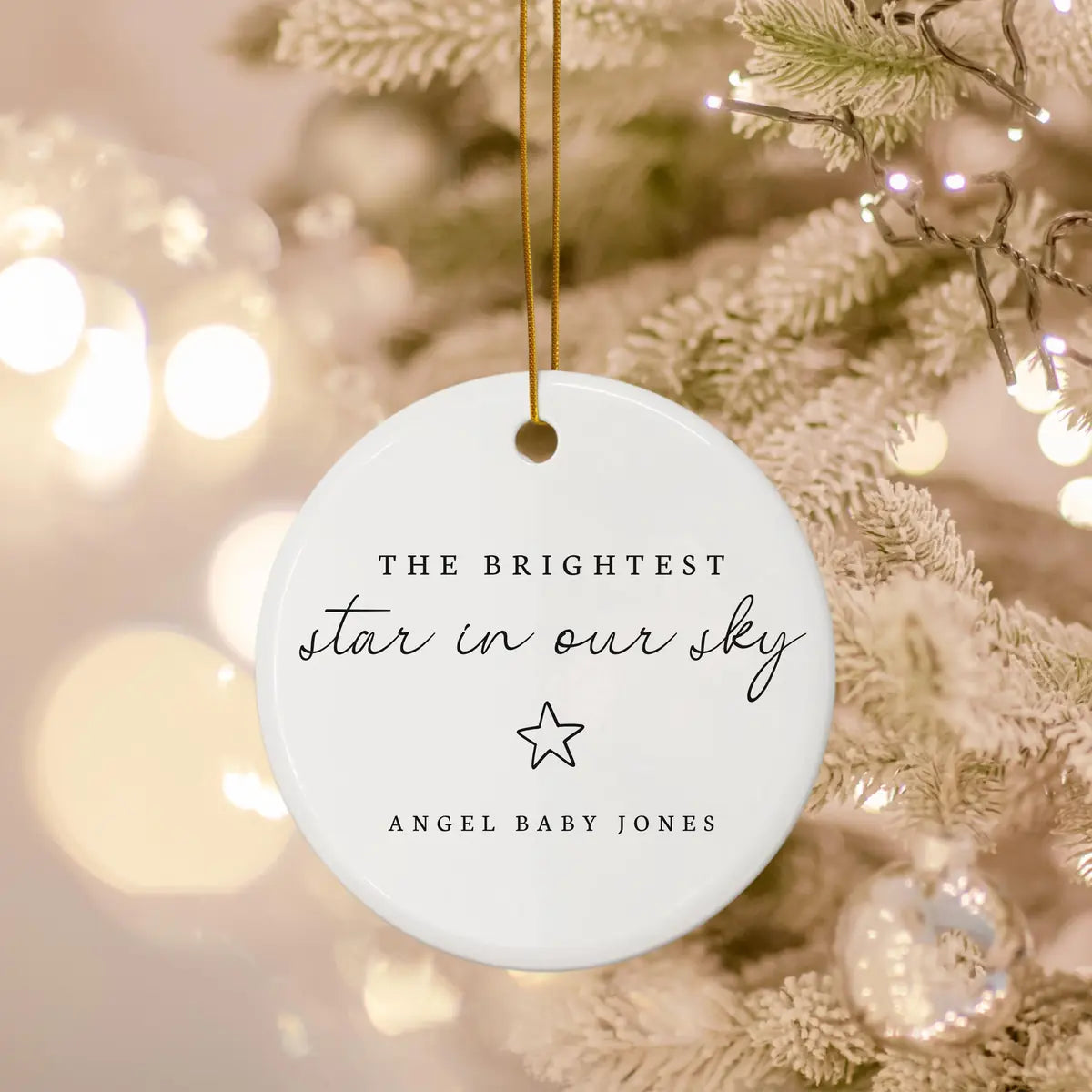 the brightest star in our sky personalized ornament lifestyle