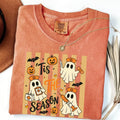 Comfort Colors T-shirt with Tis The Season Nurse Ghosts Medical Halloween artwork