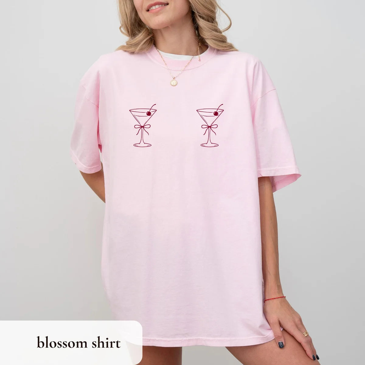 Vegas Girls Trip graphic Comfort Colors T-shirt in Blossom, additional product photograph.