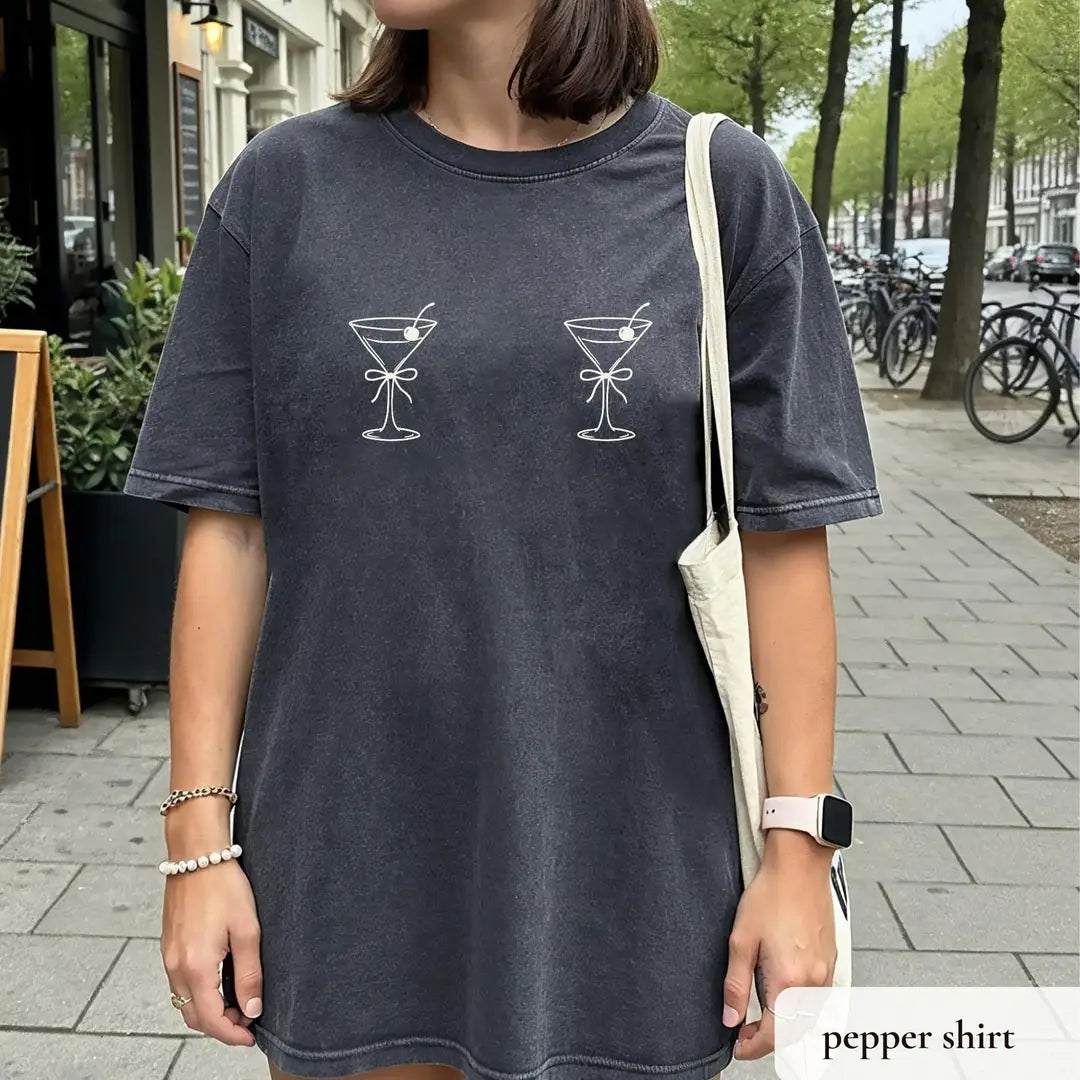 Vegas Girls Trip graphic Comfort Colors T-shirt in Pepper, additional product photograph.