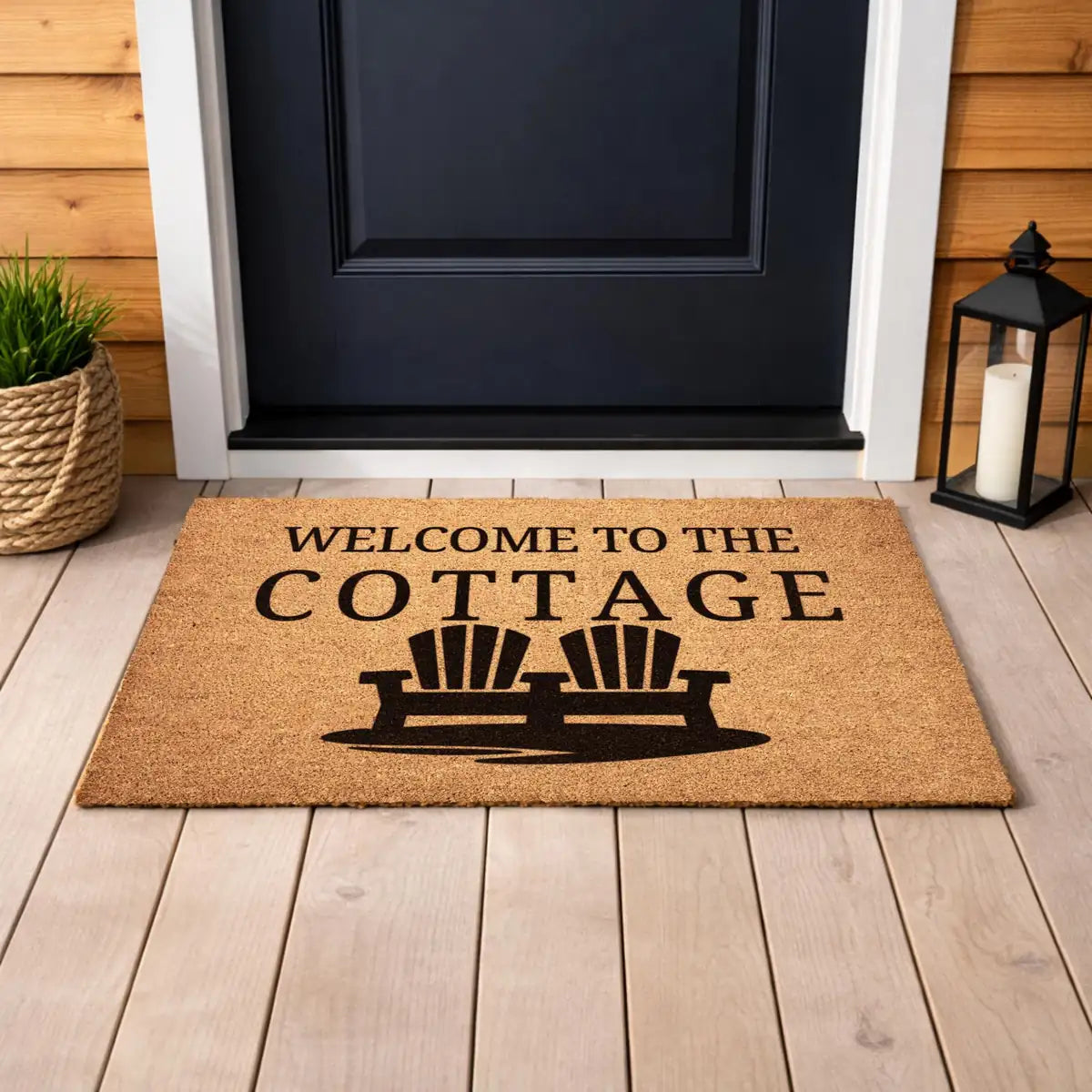 welcome to the cottage adirondack chair lake house entry personalized doormat size chart 05