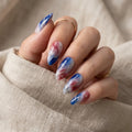 white red blue marble 4th of july almond press on nails 3d silver swirl mockup 01