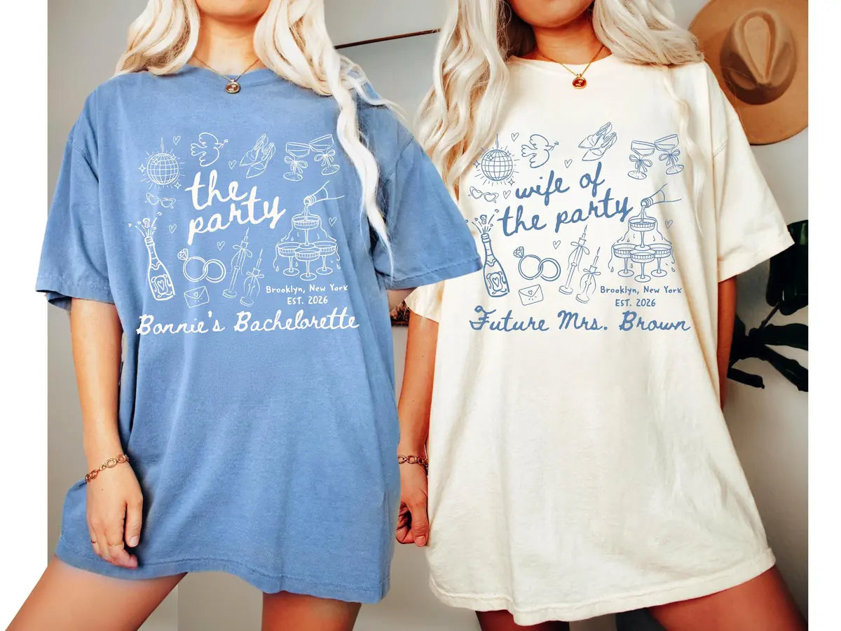 wife of the party custom name location year bachelorette comfort colors t shirt color chart 02