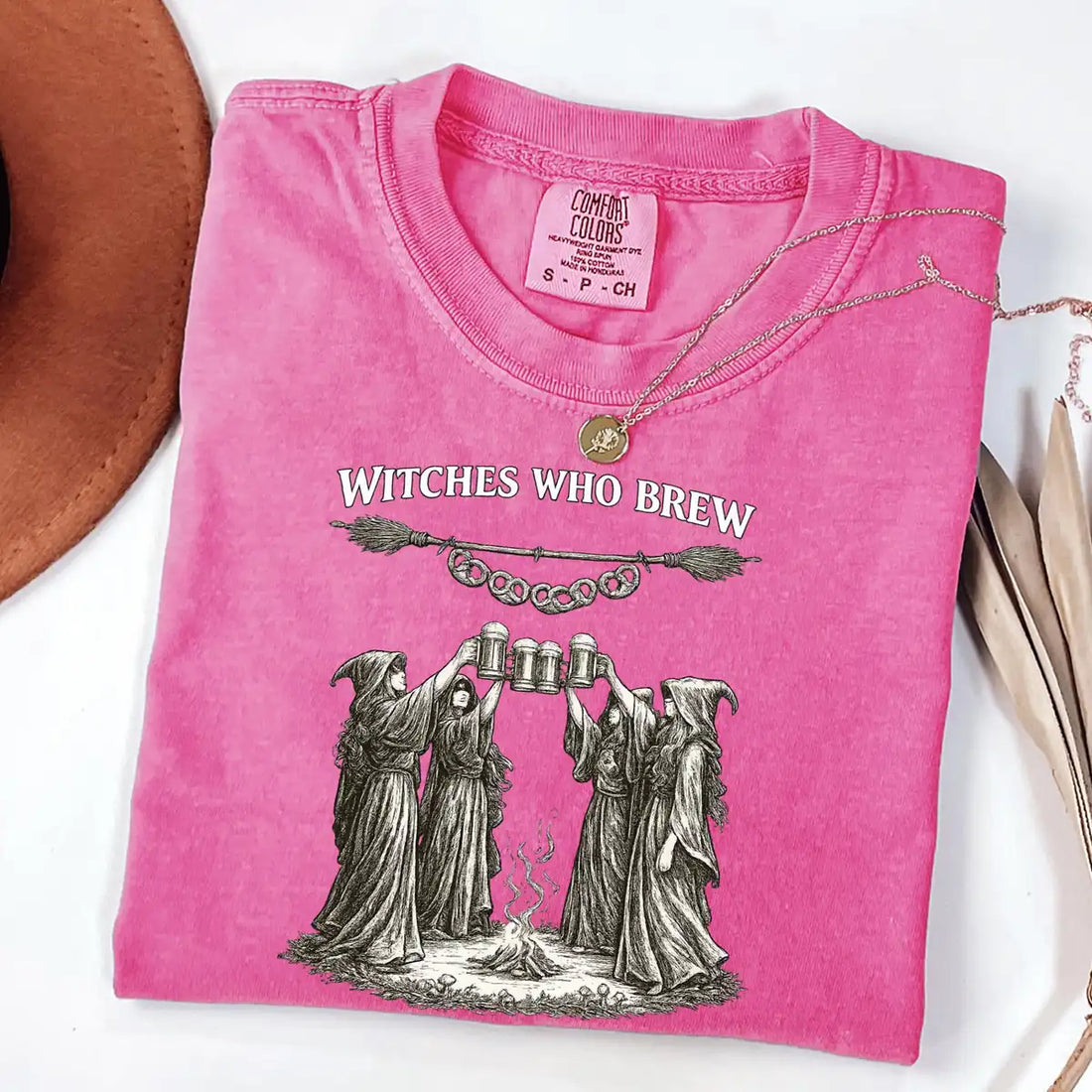 Comfort Colors T-shirt mockup showing Oktoberfest Halloween Comfort Colors T-Shirt