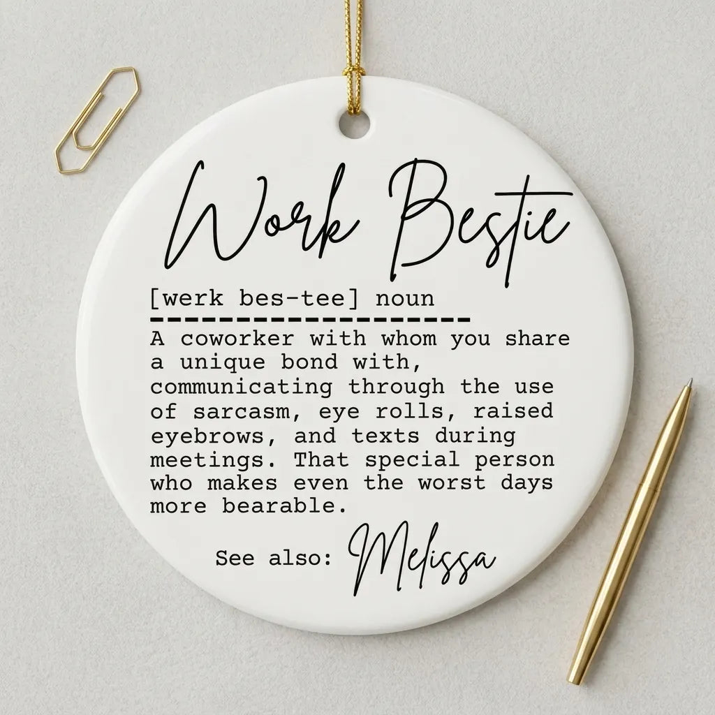work bestie personalized ornament lifestyle 2
